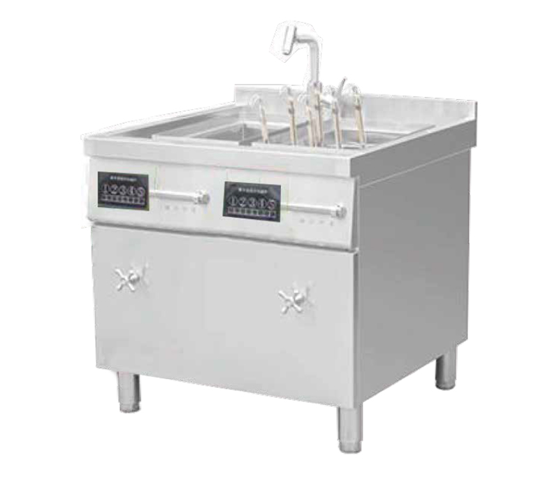 明檔電磁煮面爐連湯爐